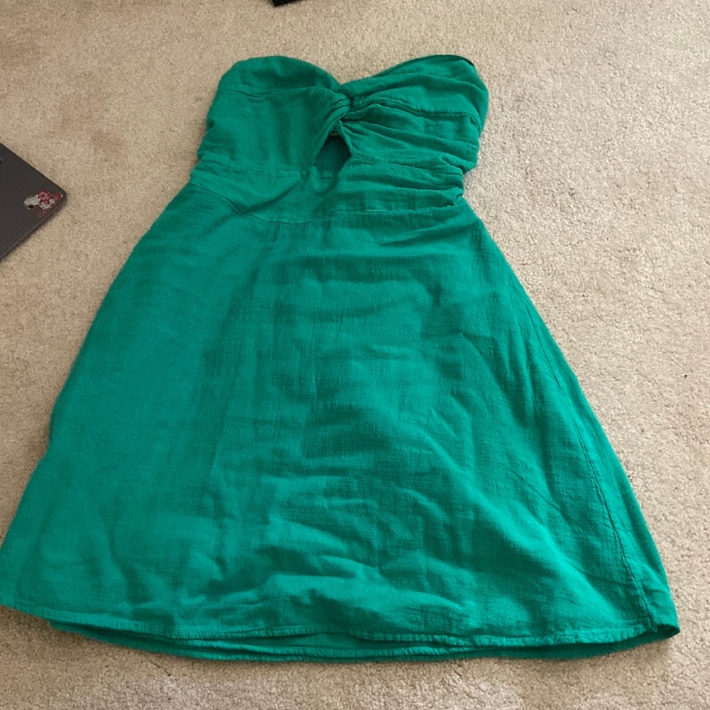 green zoey dress blanco by nature